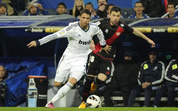 Cristiano Ronaldo, Javi Fuego - Real Madrid v Rayo Vallecano