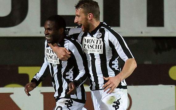 Innocent Emeghara, Matteo Rubin - Siena-Lazio - Serie A