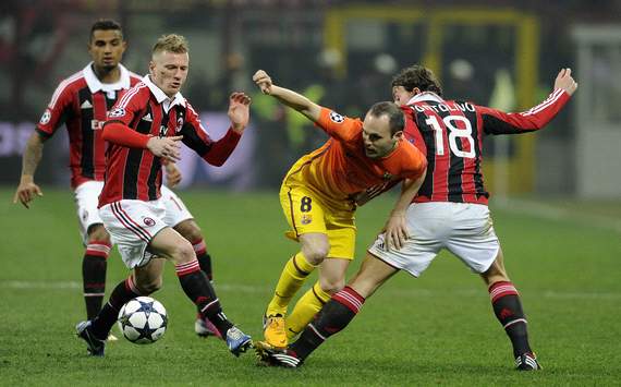 Andres Iniesta Barcelona vs AC Milan
