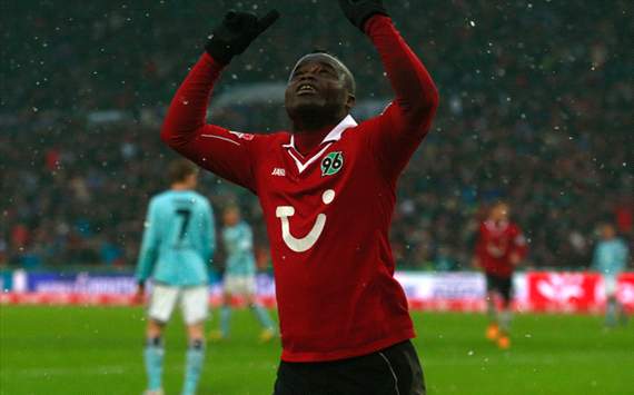 Hannovers Ya Konan jubelt gegen den HSV