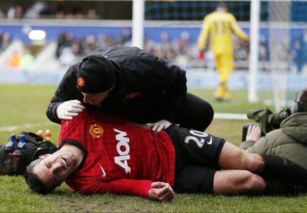 ANG, Man United - Van Persie touché à la hanche