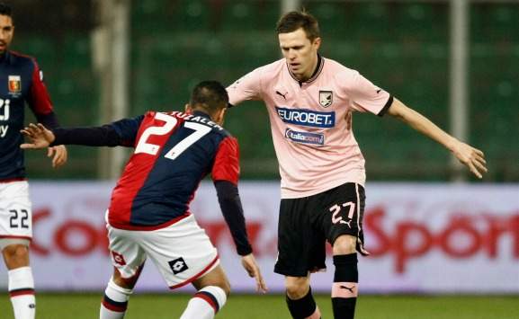 Ilicic e Matuzalem in Palermo-Genoa (Serie A)