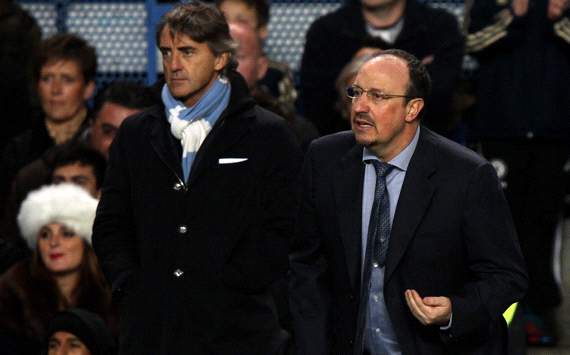 Roberto Mancini:Manchester City,Rafael Benitez:Chelsea