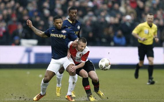 Jeremain Lens vs Jordy Clasie, Feyenoord - PSV