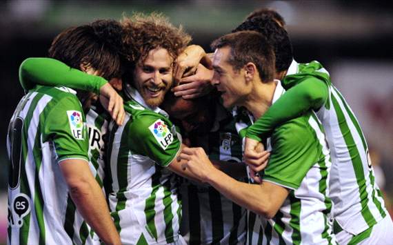 Betis celebrates against Malaga