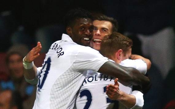 EPL, West Ham United v Tottenham Hotspur, Gareth Bale, Emmanuel Adebayor, Lewis Holtby