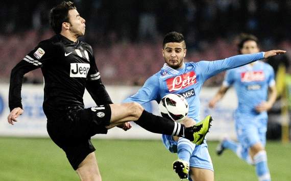 Andrea Barzagli, Lorenzo Insigne - Napoli-Juventus