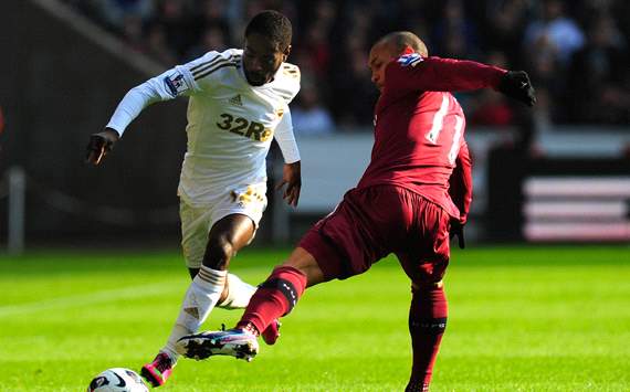 Swansea City v Newcastle United, Nathan Dyer, Yoan Gouffran