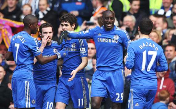 EPL: Demba Ba, Chelsea v West Bromwich