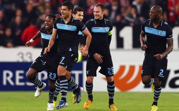 Lazio jubelt in Stuttgart