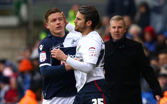 FA Cup - Millwall v Blackburn Rovers, David Bentley and Shane Lowry
