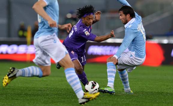 Cuadrado e Gonzalez in Lazio-Fiorentina (Serie A)