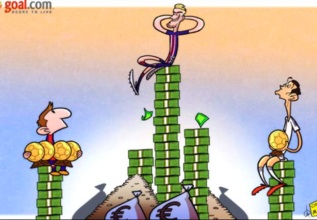 Beckham, sobre una pila de dinero