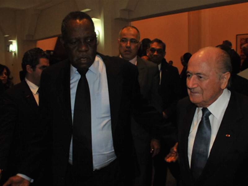 Joseph Blatter - Issa Hayatou in Morocco