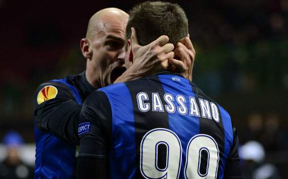 Europa League, Inter-Tottenham - Esteban Cambiasso, Antonio Cassano