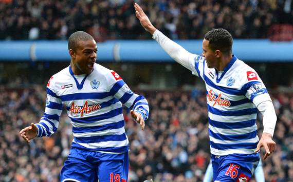 EPL - Aston Villa v QPR, Jermaine Jenas, Loic Remy