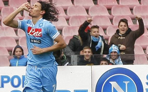 Edinson Cavani - Napoli-Atalanta - Serie A