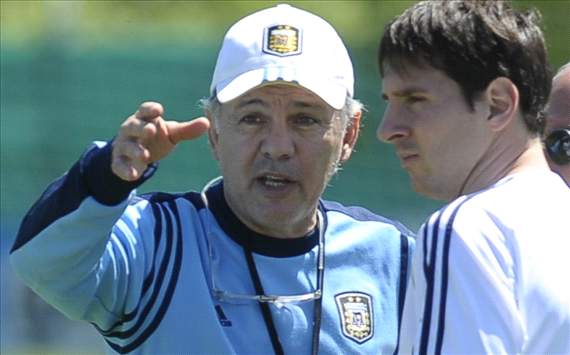 Lionel Messi y Alejandro Sabella - Argentina