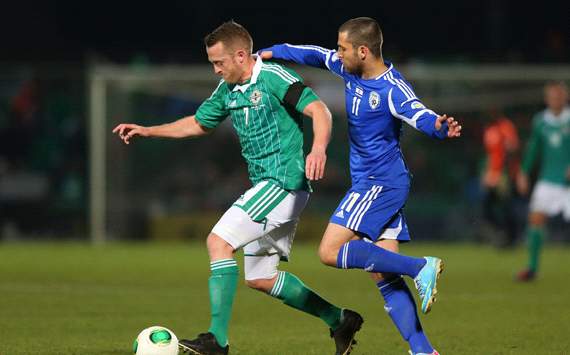 FIFA 2014 World Cup Qualifier - Northern Ireland v Israel, Sammy Clingan, Itay Shechter