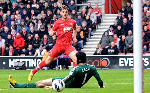 EPL - Southampton v Chelsea, Jay Rodriguez, Petr Cech