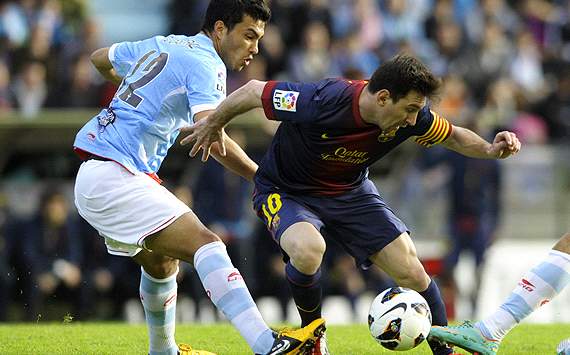 Lionel Messi. Celta - Barcelona. Liga BBVA