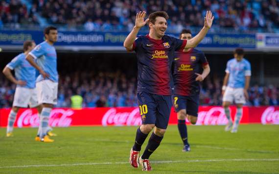 Lionel Messi. Celta - Barcelona. Liga BBVA