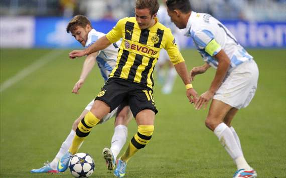 Málaga-Borussia Dortmund, Champions League