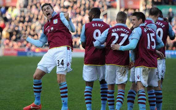 EPL - Stoke City v Aston Villa, Matthew Lowton