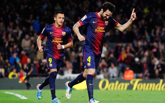 Alexis Sánchez y Cesc Fábregas, Barcelona