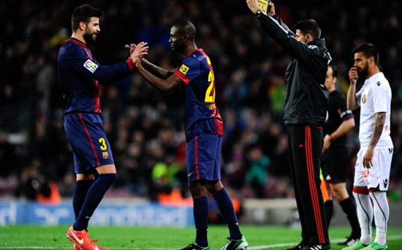 Gerard Piqué, Eric Abidal, Barcelona-Mallorca