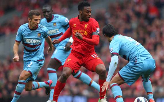 Liverpool v West Ham United,James Tomkins, Daniel Sturridge