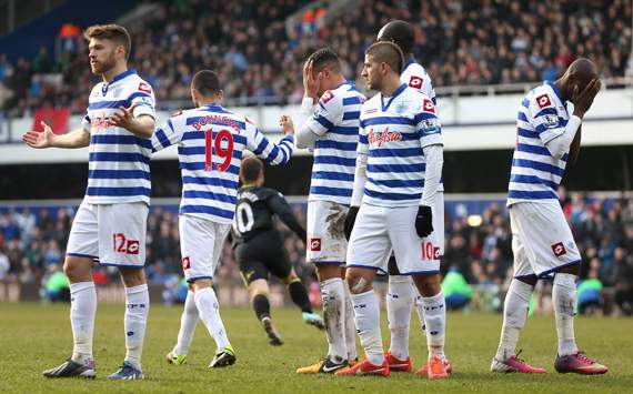EPL - Queens Park Rangers v Wigan Athletic, Dejected Queens Park Rangers