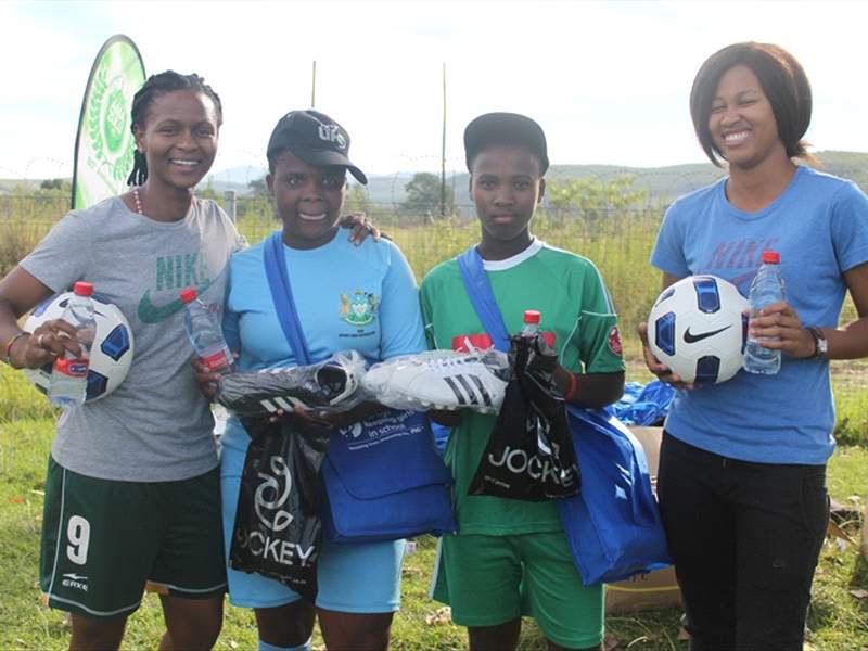 Banyana’s Amanda Dlamini instills life skills through football