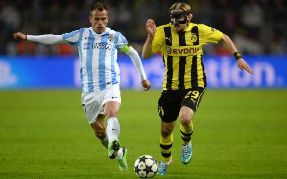 UEFA, Champions League, Borussia Dortmund vs. FC Malaga, Duda; Marcel Schmelzer