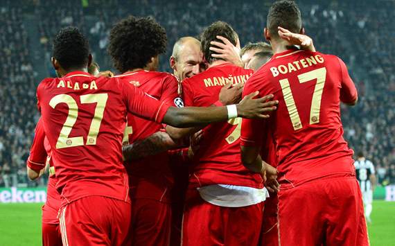 Bayern celebrating - Juventus-Bayern