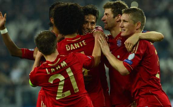 Bayern celebrating - Juventus-Bayern