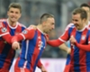 Franck Ribery celebrates with Mario Gotze