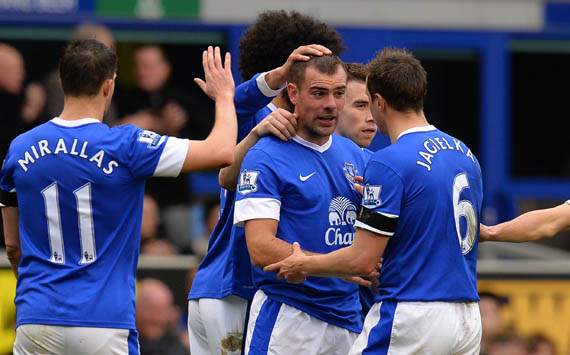 EPL- Everton vs QPR, Darron Gibson