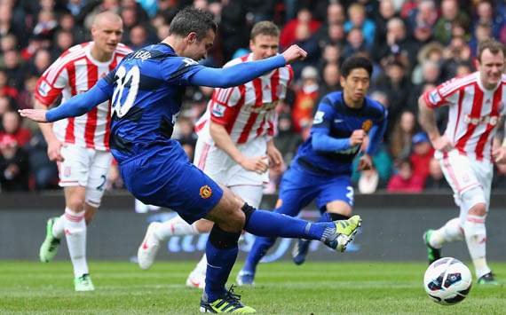 EPL - Stoke City v Manchester United, Robin van Persie