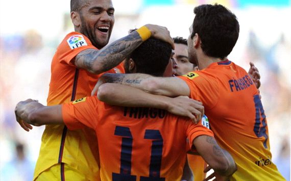 Barcelona celebra ante Zaragoza