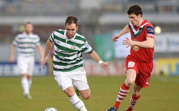 Setanta Sports Cup - Shamrock Rovers v Cork City, Sean O'Connor, John Dunleavy
