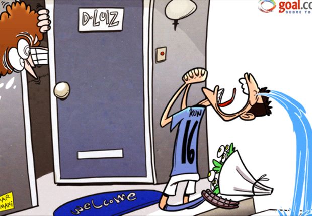 Cartoon - Aguero demande pardon à Luiz