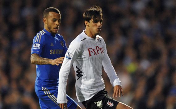 EPL - Fulham v Chelsea, Bryan Ruiz and Ryan Bertrand