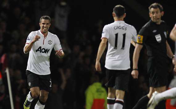 EPL : West Ham United v Manchester United, Robin van Persie
