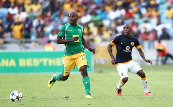 Bongi Ntuli of Golden Arrows and Bernard Parker