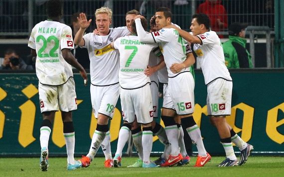 Gladbach jubelt gegen Augsburg