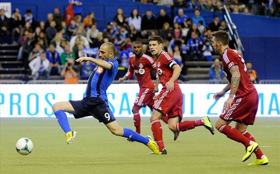 Marco Di Vaio; Ashtone Morgan, Darren O'Dea, Danny Califf - Montreal Impact vs. Toronto FC