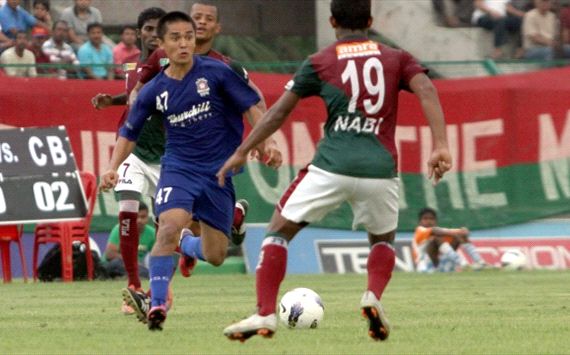 Sunil Chhetri, Syed Nabi, Mohun Bagan vs Churchill Brothers SC, I-League