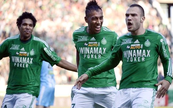 Ligue 1 : Brandao & Pierre-Emerick Aubameyang & Yohan Mollo (AS Saint-Etienne vs AC Ajaccio)