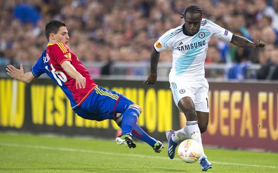 Europa League - Basel vs Chelsea, Fabian Schaer and Victor Moses
